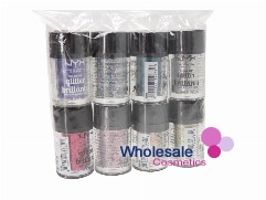 8 x NYX Professional Makeup Face & Body Glitter - ASSORTED